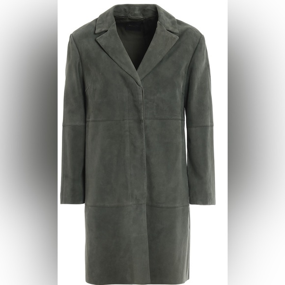 Weekend Max Mara Virtus suede goatskin leather short coat - Picture 5 of 9